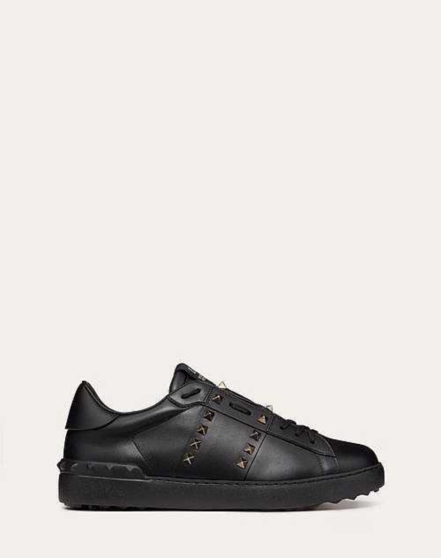 Valentino Rockstud Untitled Sneaker In Calfskin Leather | Sneakers