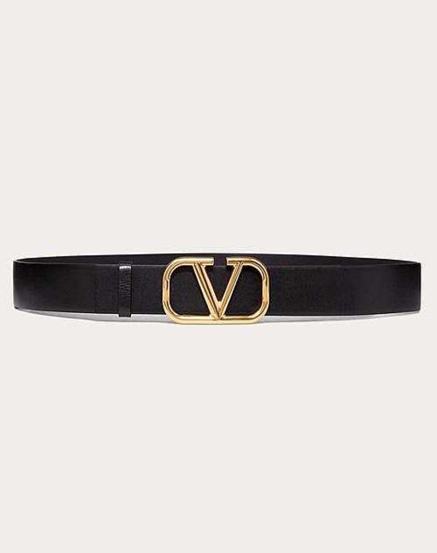 Valentino Vlogo Signature Calfskin Belt 40 Mm | Belts