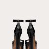 Valentino Open Toe Pump With One Stud Platform In Patent Leather 120 Mm | Pumps