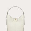 Valentino Vlogo Leather Hobo Bag In Grainy Calfskin | Shoulder Bags