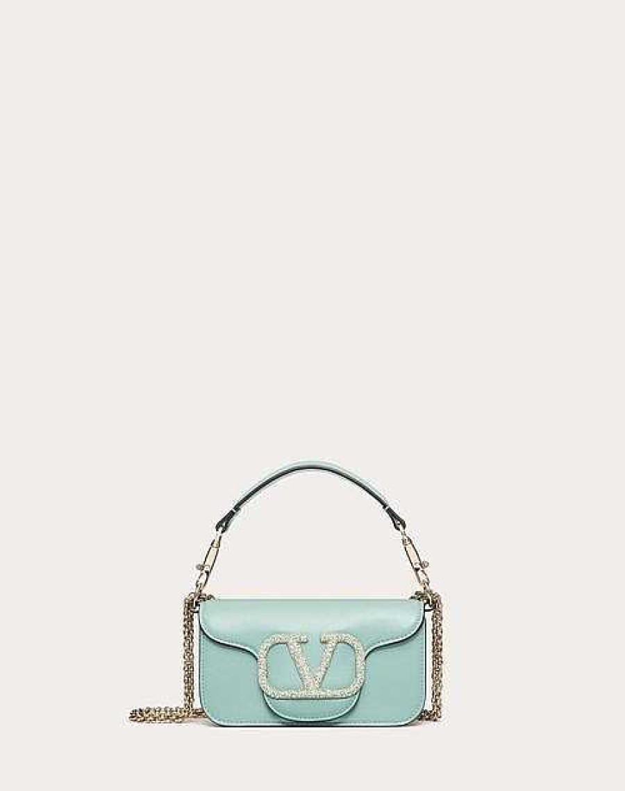 Valentino Loco Small Shoulder Bag With Jewel Logo | Shoulder Bags