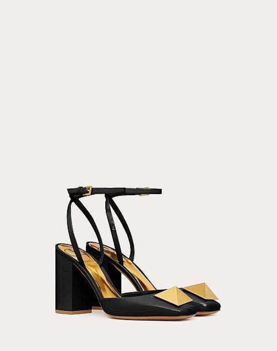 Valentino One Stud Pump In Patent Leather 90Mm | Pumps