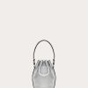 Valentino Mini Vlogo Signature Bucket Bag In Metallic Nappa Leather | Shoulder Bags