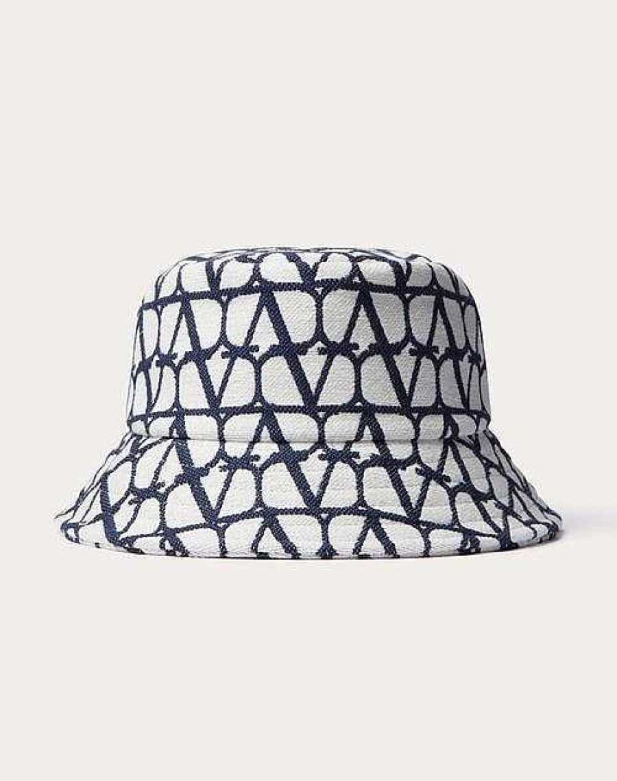 Valentino Toile Iconographe Bucket Hat In Cotton Jacquard | Hats And Gloves