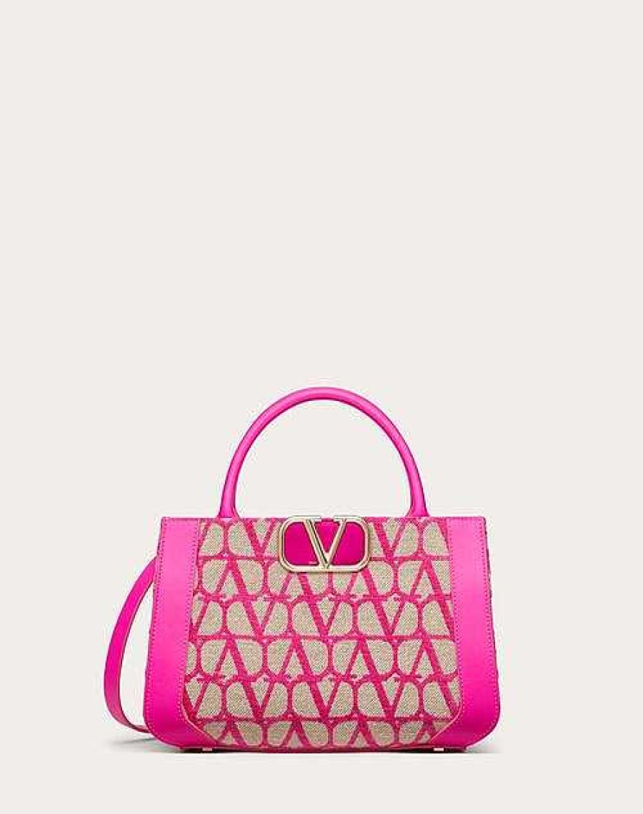 Valentino Small Vlogo Signature Toile Iconographe Handbag | Totes