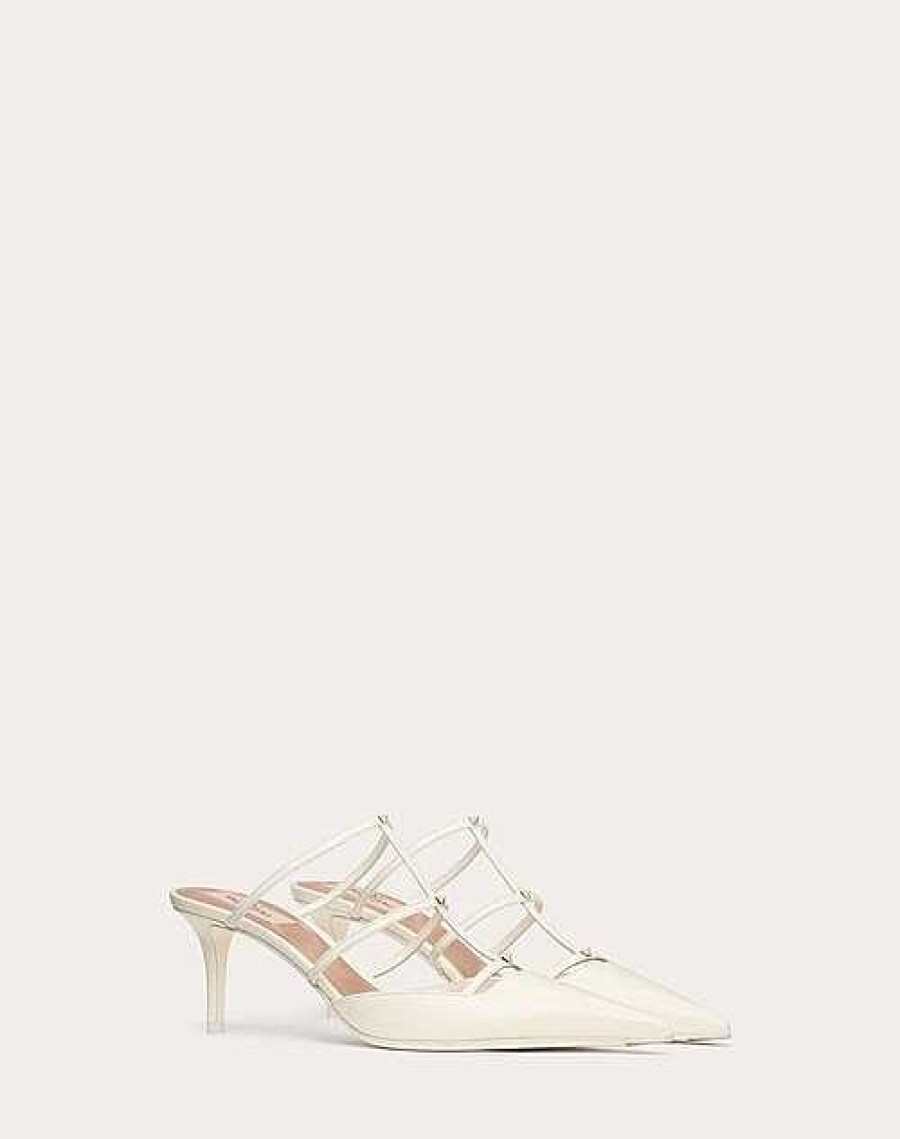 Valentino Rockstud Wispy Calfskin Mule 60Mm | Pumps