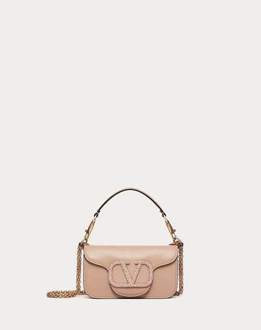 Valentino Valentino Garavani Loco Small Shoulder Bag With Jewel Logo | Shoulder Bags