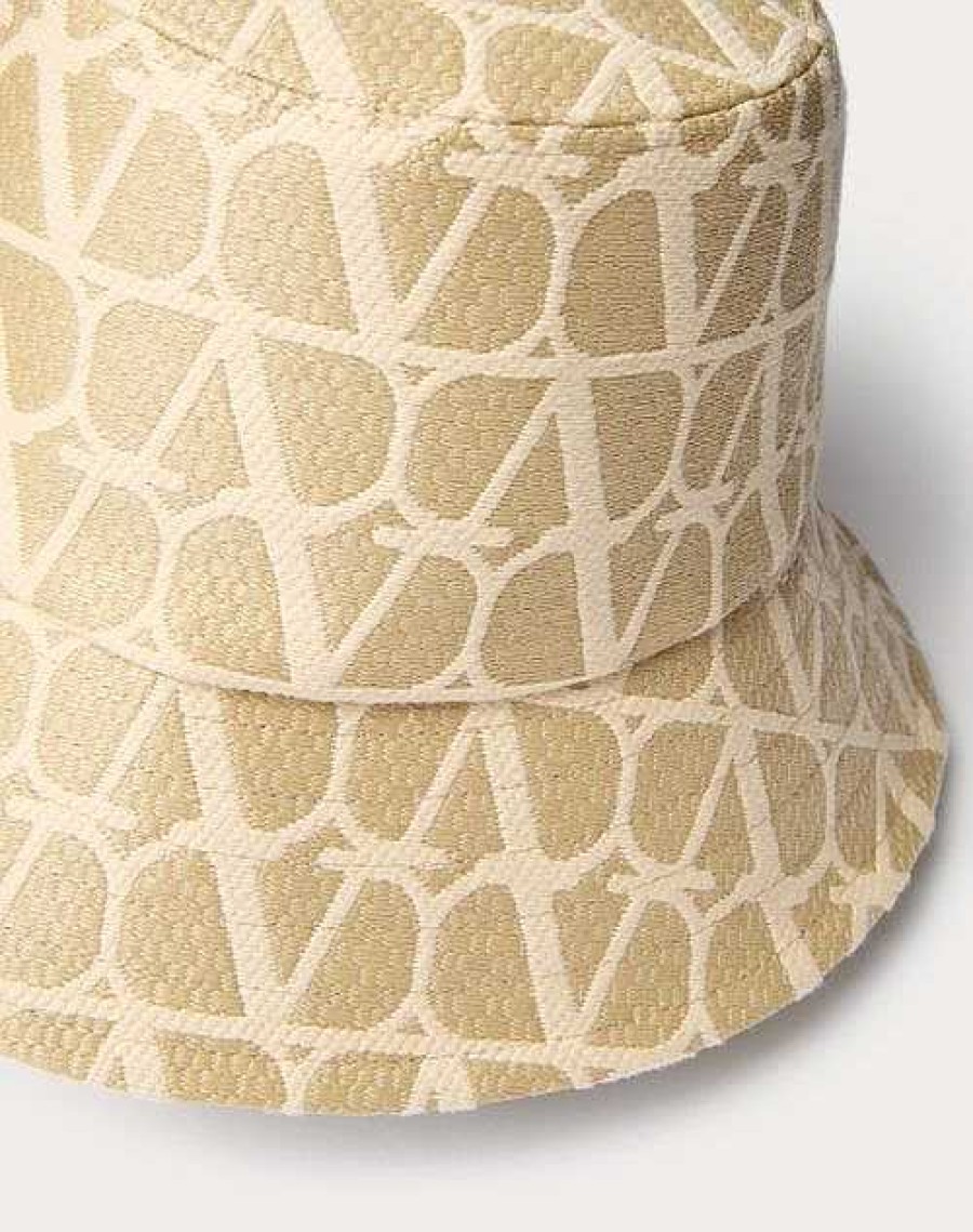 Valentino Toile Iconographe Raffia Bucket Hat | Hats And Gloves