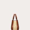 Valentino Vlogo Signature Raffia Small Handbag | Totes