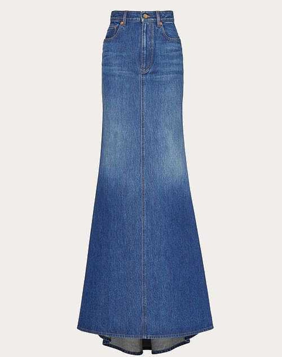 Valentino Long Skirt | Denim