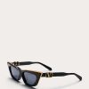 Valentino V - Goldcut I Sculpted Thickset Acetate Frame With Titanium Insert | Eyewear