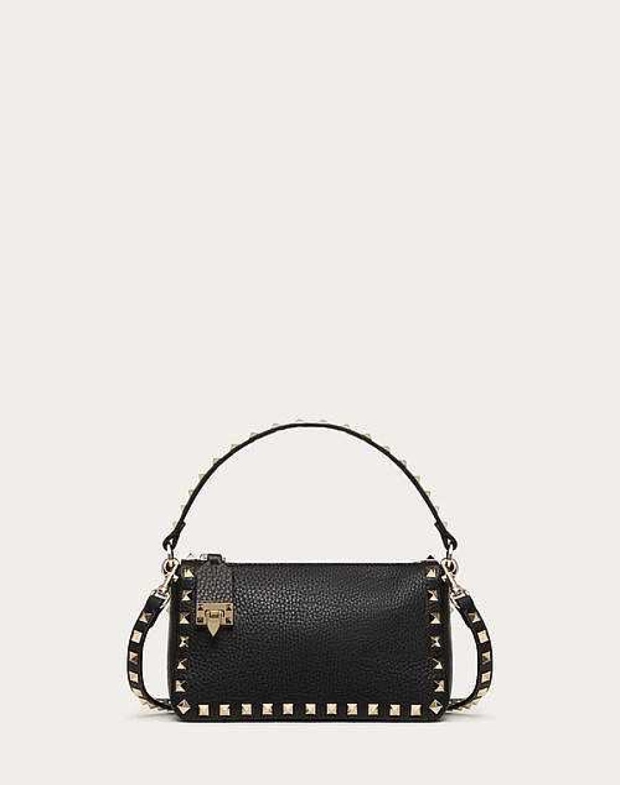 Valentino Small Rockstud Grainy Calfskin Crossbody Bag | Shoulder Bags