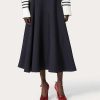 Valentino Crepe Couture Midi Skirt | Skirts