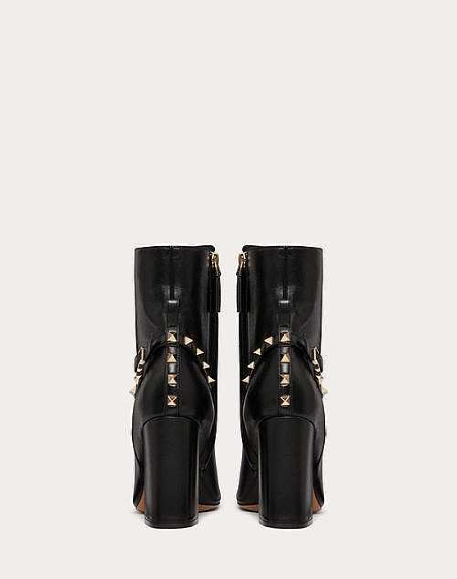 Valentino Rockstud Nappa Ankle Boot 90Mm | Boots