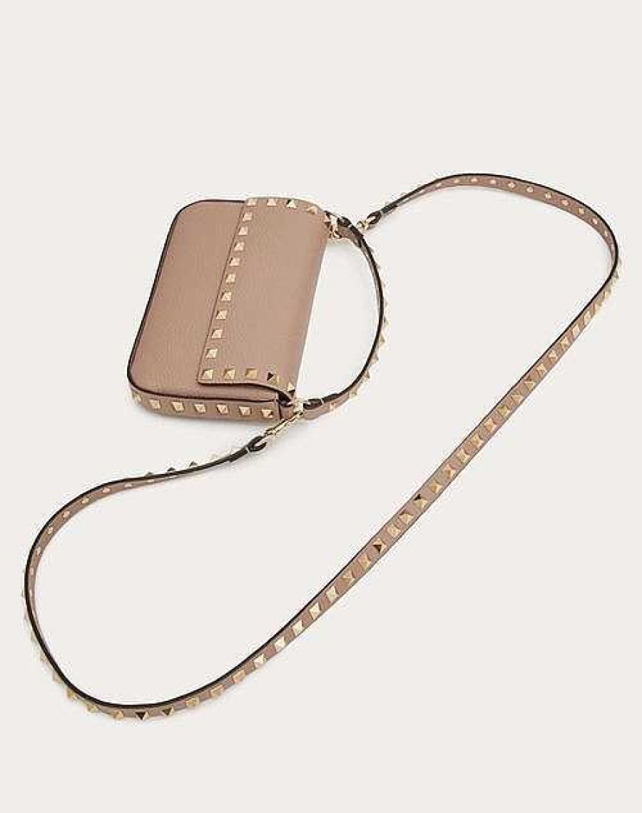 Valentino Rockstud Grainy Calfskin Pouch | Mini Bags