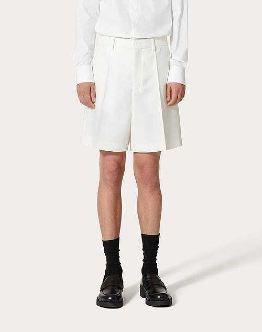 Valentino Wool And Silk Bermuda Shorts | Pants And Shorts