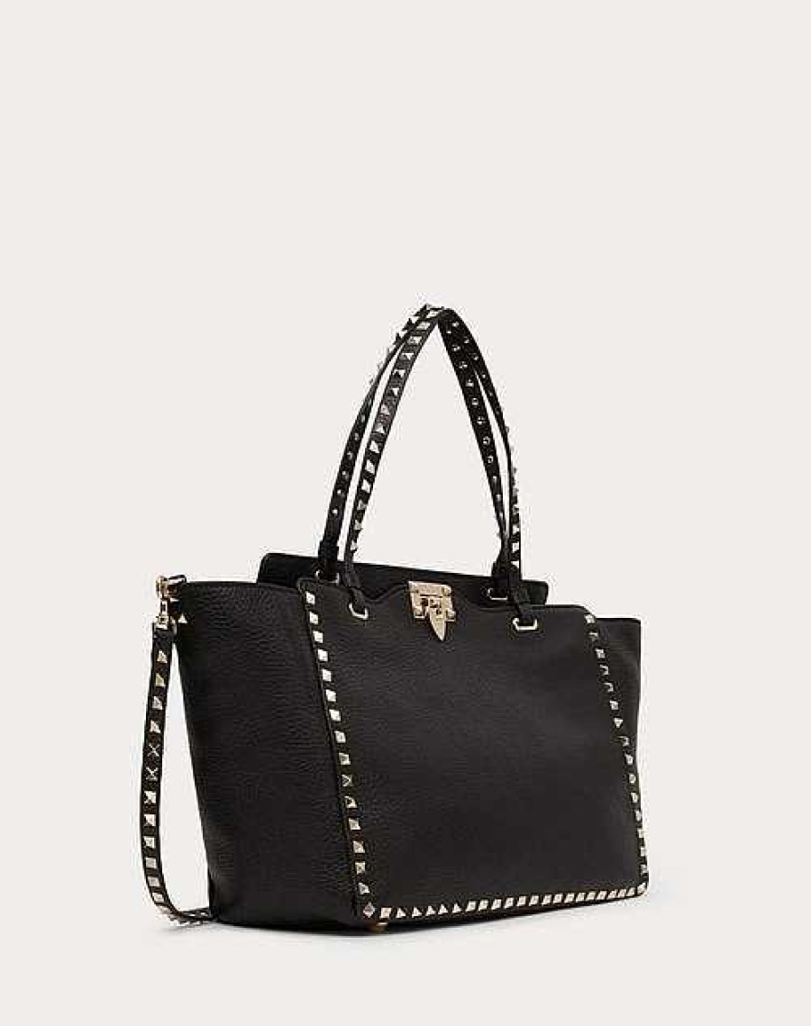 Valentino Medium Grainy Calfskin Rockstud Bag | Totes