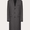 Valentino Single-Breasted Coat In Technical Nylon With Maison Valentino Tailoring Label | Coats And Blazers