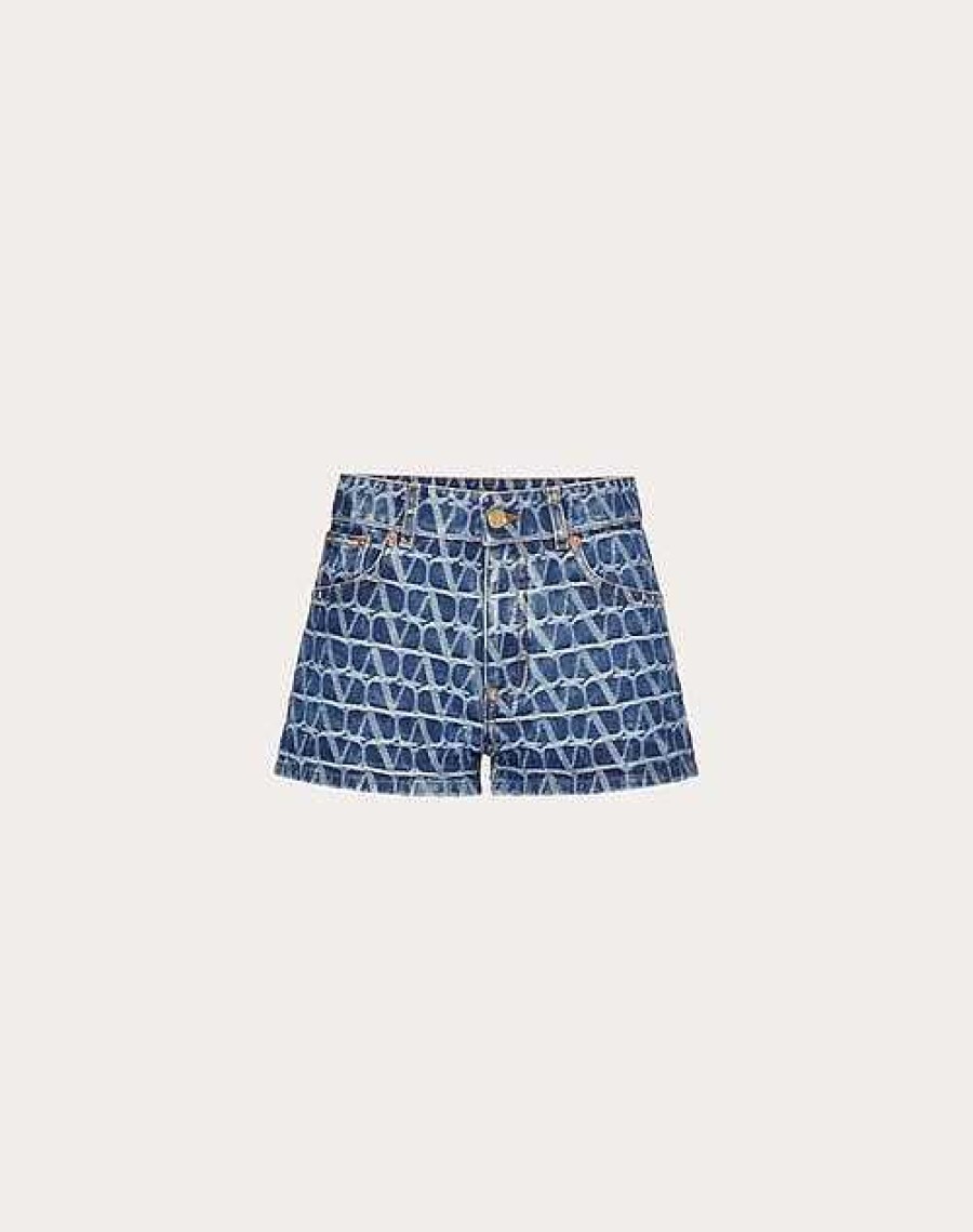 Valentino Toile Iconographe Shorts | Denim