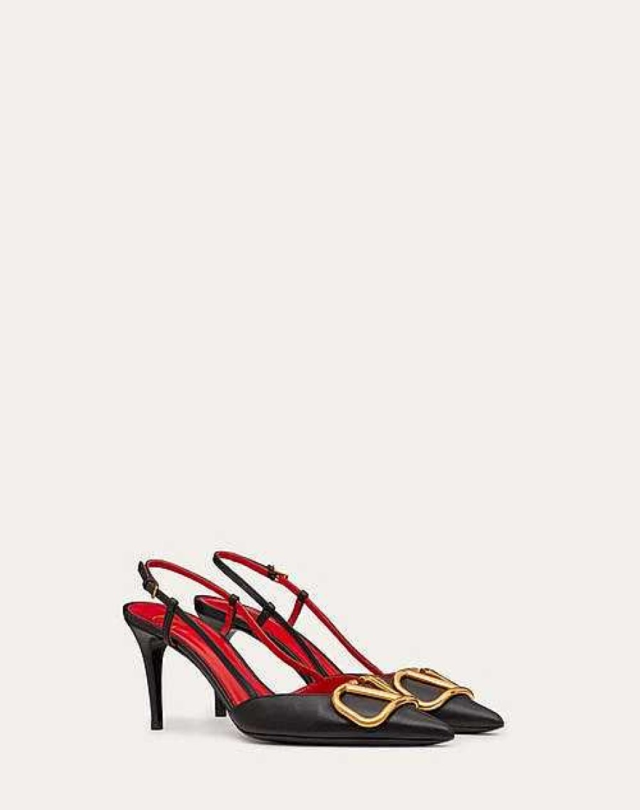 Valentino Vlogo Signature Calfskin Slingback Pump 80Mm / 3.15 In. | Pumps