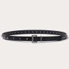 Valentino Rockstud Belt In Shiny Calfskin 15 Mm | Belts