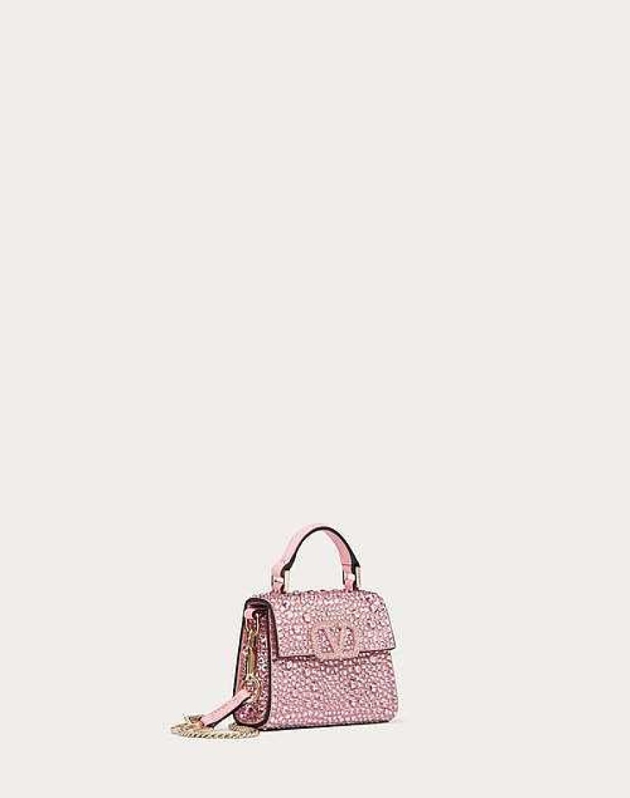 Valentino Micro Vsling Embroidered Handbag | Top Handle Bags