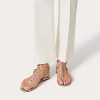 Valentino Rockstud Metallic Flat Flip-Flop Sandal | Sandals