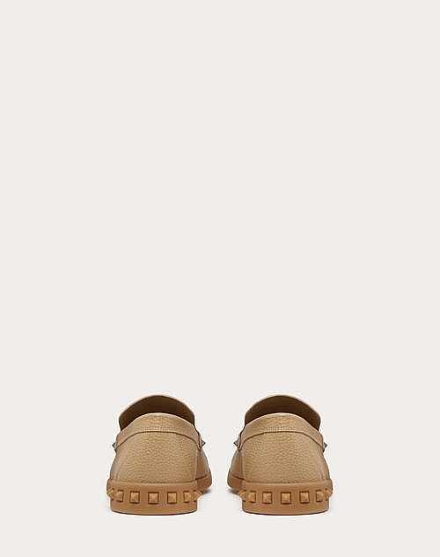 Valentino Leisure Flows Slip-On In Grainy Calfskin | Lace-Ups And Loafers