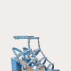 Valentino Rockstud Calfskin Ankle Strap Sandal 60 Mm | Sandals