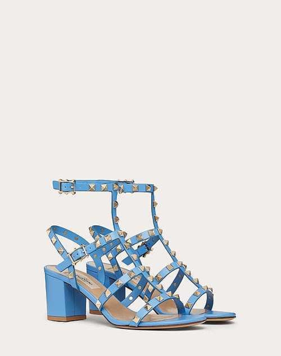 Valentino Rockstud Calfskin Ankle Strap Sandal 60 Mm | Sandals