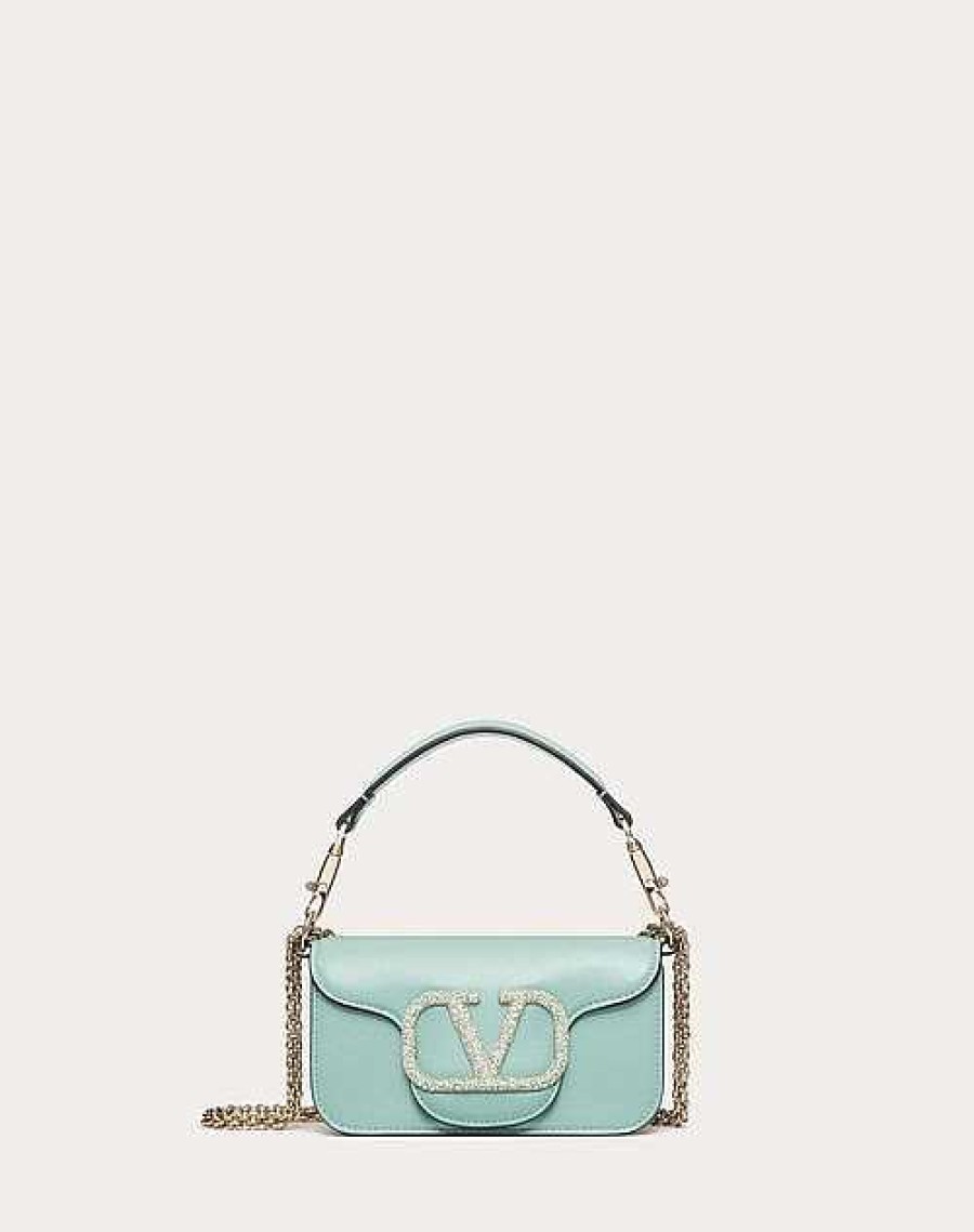 Valentino Loco Small Shoulder Bag With Jewel Logo | Shoulder Bags