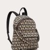 Valentino Toile Iconographe Backpack With Leather Detailing | Backpacks