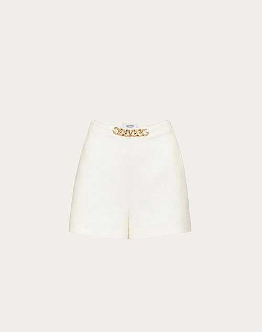 Valentino Vlogo Chain Crepe Couture Shorts | Pants And Shorts