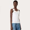 Valentino Embroidered Cotton Jersey Top | T-Shirts And Sweatshirts