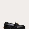 Valentino Roman Stud Brushed Calfskin Loafer 30Mm | Loafers And Oxfords