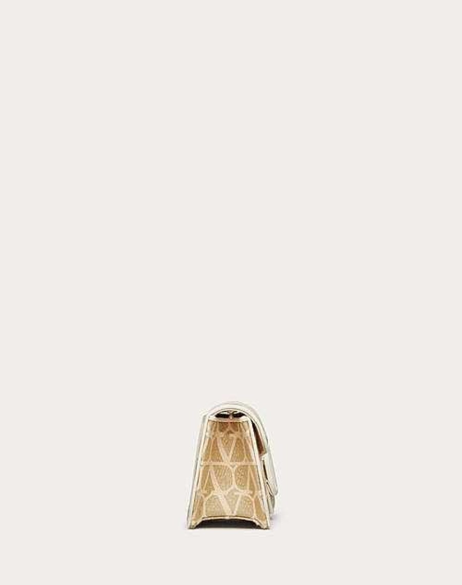 Valentino Valentino Garavani Loco Toile Iconographe Raffia Shoulder Bag | Shoulder Bags