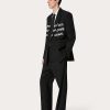 Valentino Silk Shantung Double-Breasted Jacket With | Coats And Blazers