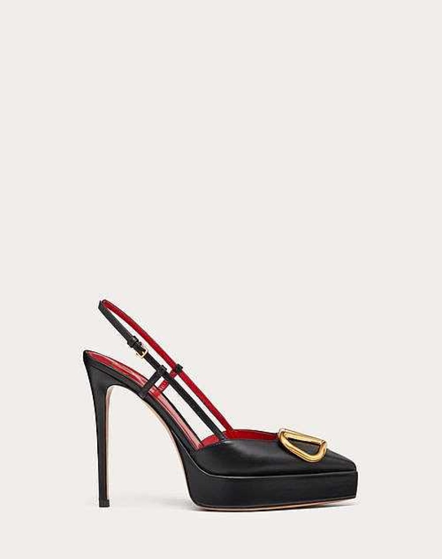 Valentino Vlogo Signature Calfskin Slingback Platform Pump 120Mm | Pumps