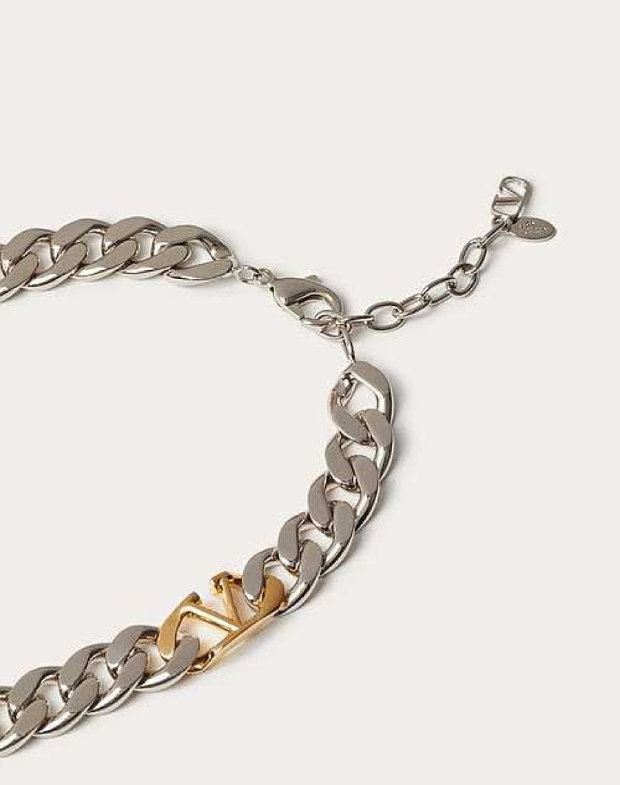 Valentino Vlogo Chain Metal Necklace | Jewelry