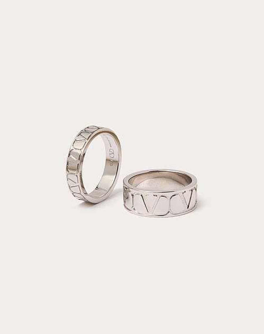 Valentino Toile Iconographe Metal Ring Set | Jewelry