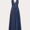 Valentino Chambray Plisse' Dress | Denim