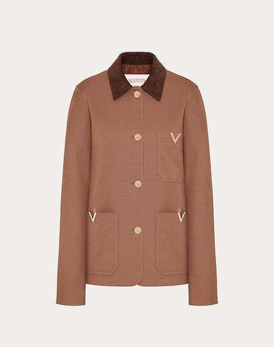 Valentino Couture Canvas Caban | Jackets And Blazers