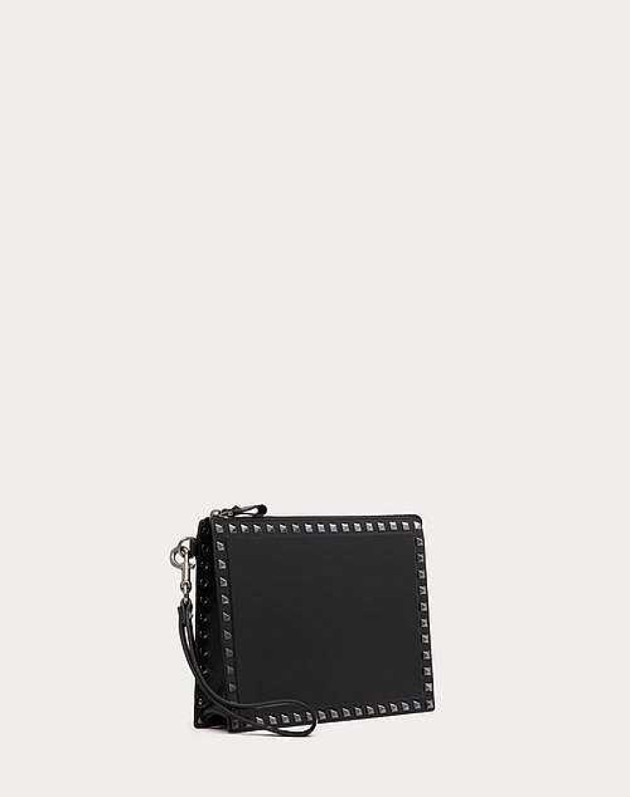 Valentino Rockstud Calfskin Pouch | Clutches And Pouches