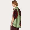 Valentino Silk Twill Bowling Shirt With Valentino Flower Portrait Print | Shirts