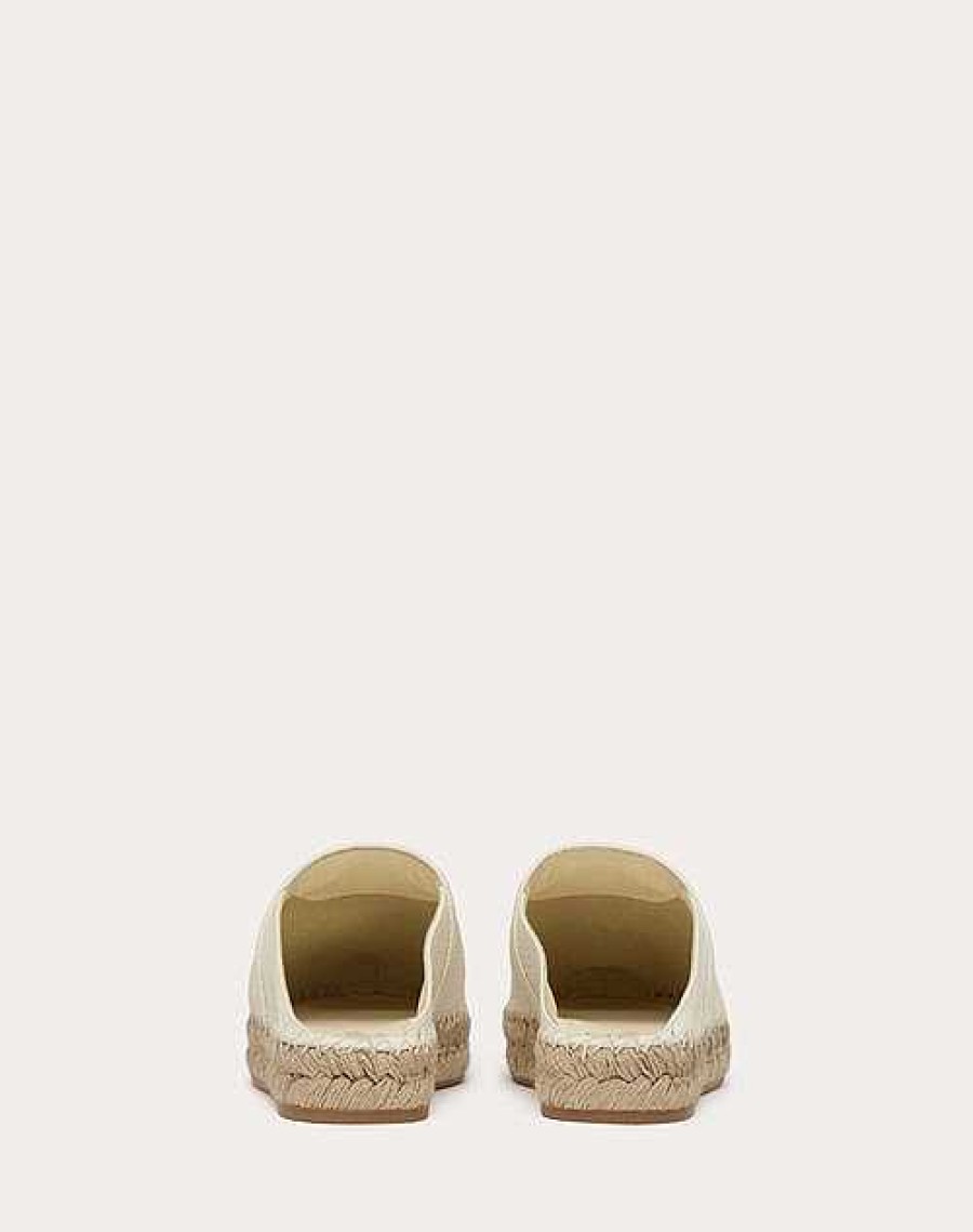 Valentino The Bold Edition Vlogo Grainy Calfskin Mule 25Mm | Slides And Thongs