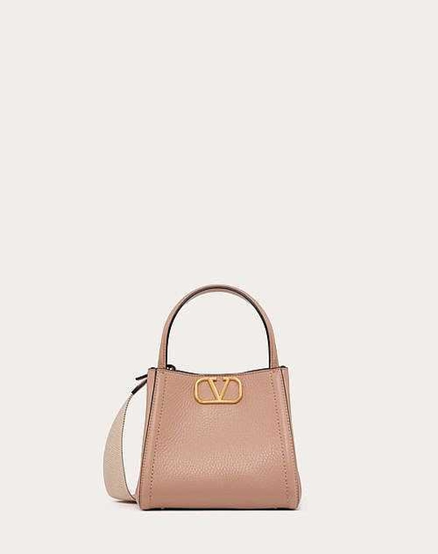 Valentino Valentino Garavani Alltime Small Handbag In Grainy Calfskin | Top Handle Bags