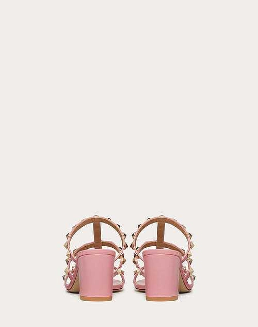 Valentino Rockstud Calfskin Leather Slide Sandal 60 Mm | Sandals