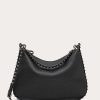 Valentino Rockstud Hobo Bag In Grainy Calfskin | Shoulder Bags