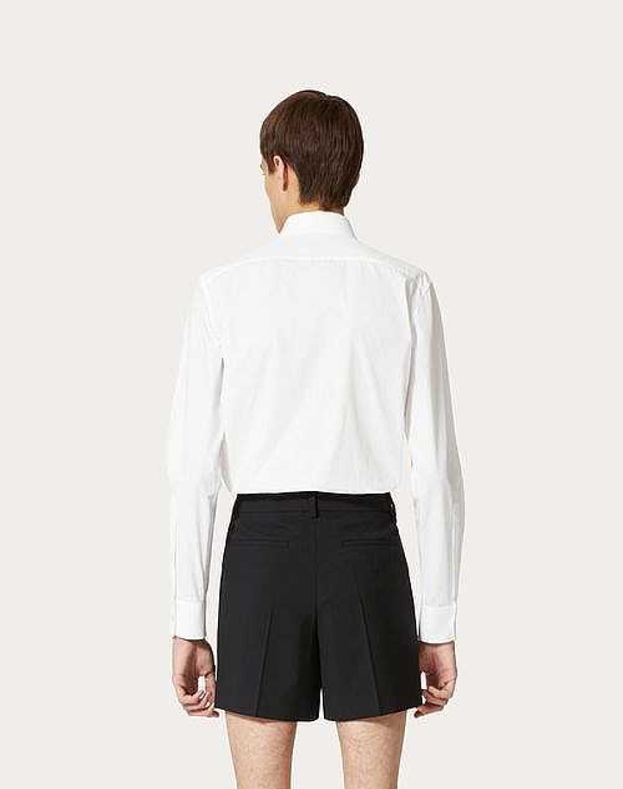 Valentino Heavy Cotton Poplin Long Sleeve Shirt | Shirts