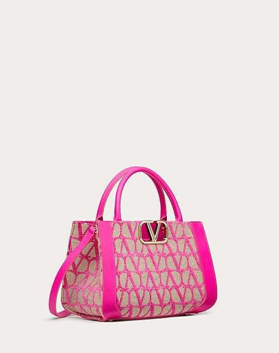 Valentino Small Vlogo Signature Toile Iconographe Handbag | Totes